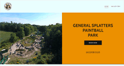Desktop Screenshot of generalsplatterspaintball.com